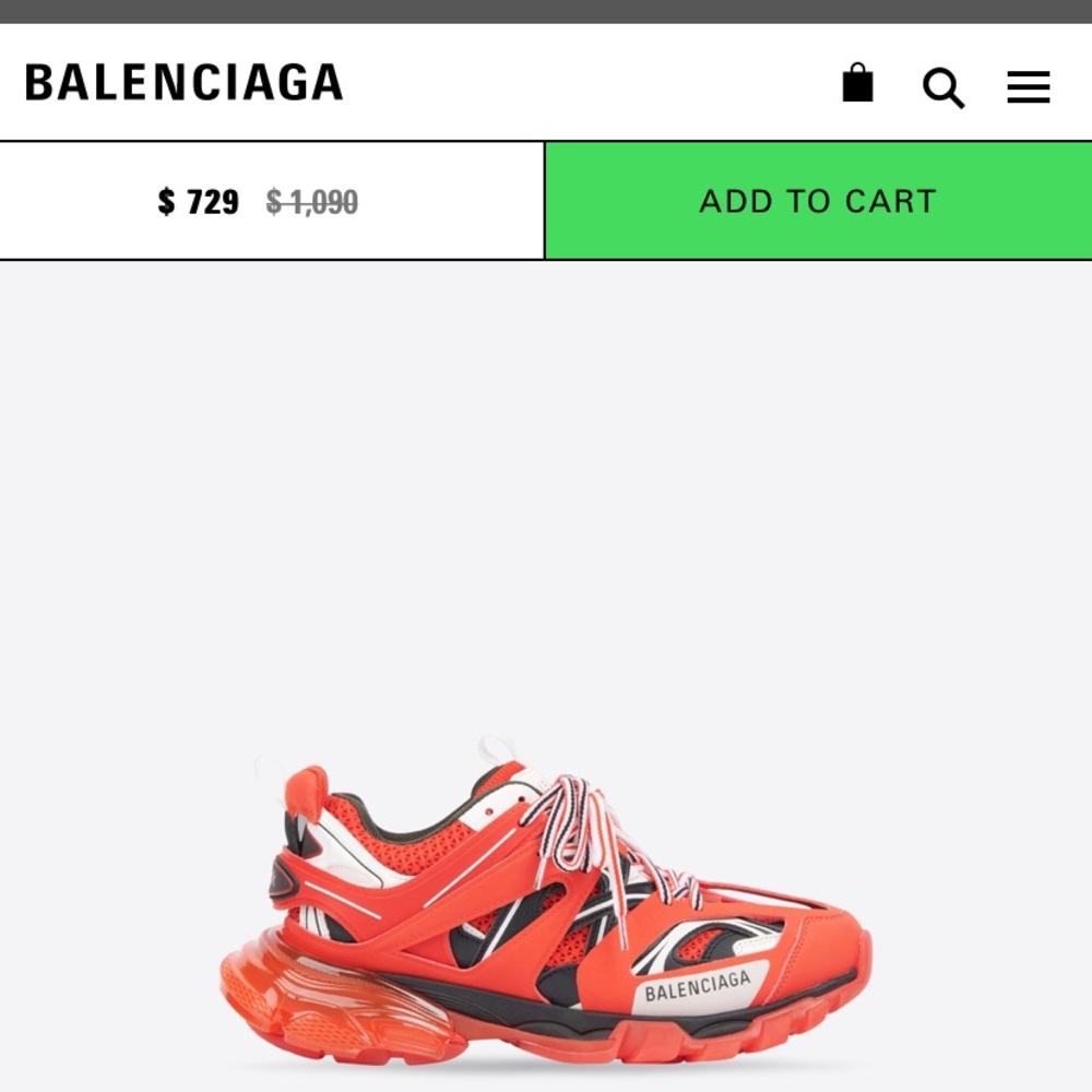 Men’s Red Balenciaga Shoes - Picture 6 of 6